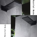 Casa si Gradina - Sanitare - Lavoar baie si accesorii - Baterii sanitare - Set baterie dus, Blackswan, Tip M73.11, model negru mat, dimensiune 52 cm - Infinity.ro