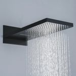 Casa si Gradina - Sanitare - Lavoar baie si accesorii - Baterii sanitare - Set baterie dus, Blackswan, Tip M73.8, model negru mat, dimensiune 55 cm - Infinity.ro