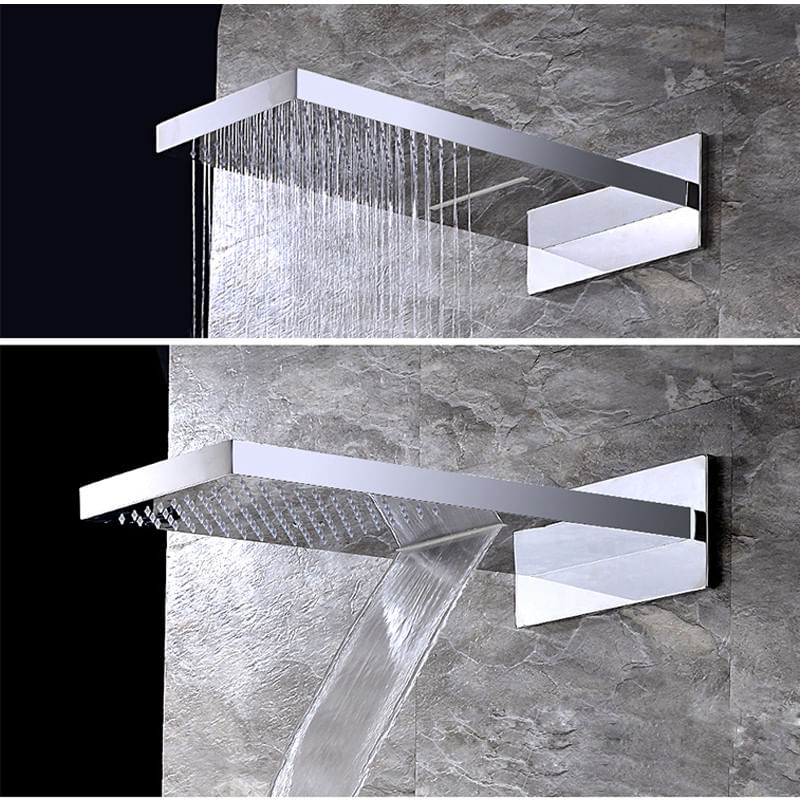 Casa si Gradina - Sanitare - Lavoar baie si accesorii - Baterii sanitare - Set baterie dus cu masaj, Blackswan, Tip M73.33, model crom lucios, dimensiune 52 cm - Infinity.ro