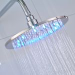 Casa si Gradina - Sanitare - Lavoar baie si accesorii - Baterii sanitare - Set baterie dus, Blackswan, Tip M70.3 LED, model crom lucios, dimensiune 30 cm - Infinity.ro