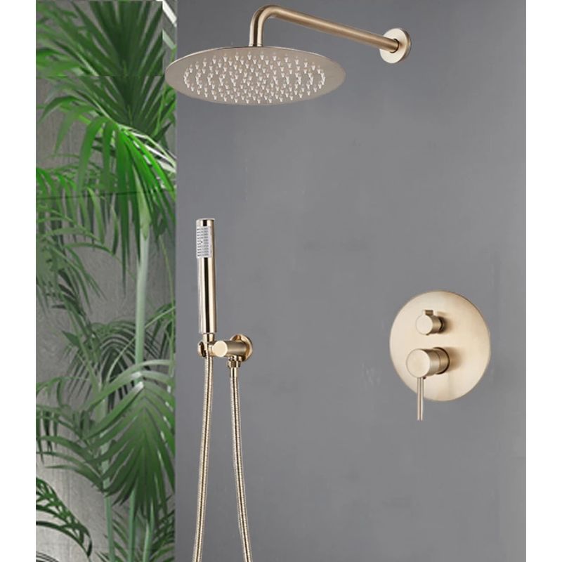 Casa si Gradina - Sanitare - Lavoar baie si accesorii - Baterii sanitare - Set baterie dus, Blackswan, Tip M69.1, model auriu mat, dimensiune 20 cm - Infinity.ro