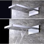 Casa si Gradina - Sanitare - Lavoar baie si accesorii - Baterii sanitare - Set baterie dus, Blackswan, Tip M73.9, model crom lucios, dimensiune 55 cm - Infinity.ro