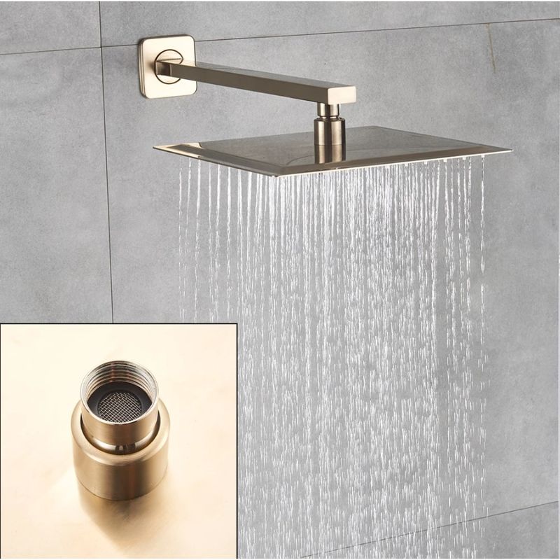 Casa si Gradina - Sanitare - Lavoar baie si accesorii - Baterii sanitare - Set baterie dus, Blackswan, Tip M73.20, model auriu mat, dimensiune 40x40 cm - Infinity.ro