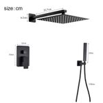 Casa si Gradina - Sanitare - Lavoar baie si accesorii - Baterii sanitare - Set baterie dus, Blackswan, Tip M73.46, model negru mat, dimensiune 40 cm - Infinity.ro