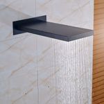 Casa si Gradina - Sanitare - Lavoar baie si accesorii - Baterii sanitare - Set baterie dus, Blackswan, Tip M73.13, model negru mat, dimensiune 55 cm - Infinity.ro