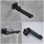 Casa si Gradina - Sanitare - Lavoar baie si accesorii - Baterii sanitare - Set baterie cada, Blackswan, Tip M73, model negru mat, dimensiune 21.2 cm - Infinity.ro