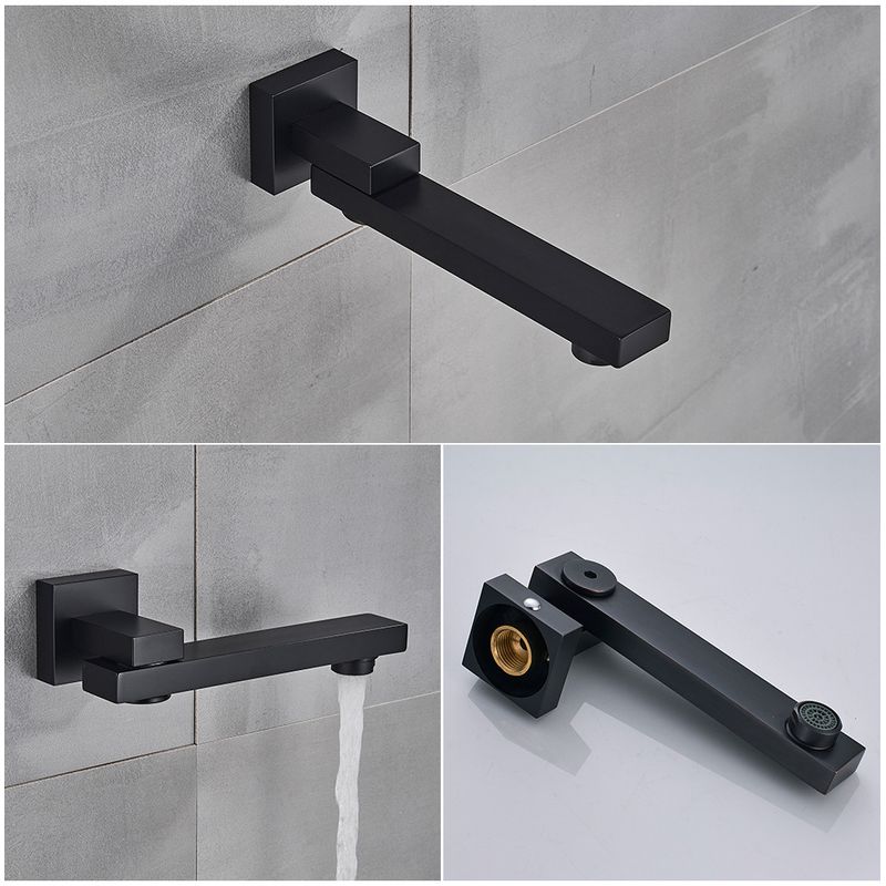 Casa si Gradina - Sanitare - Lavoar baie si accesorii - Baterii sanitare - Set baterie cada, Blackswan, Tip M73, model negru mat, dimensiune 21.2 cm - Infinity.ro