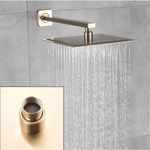 Casa si Gradina - Sanitare - Lavoar baie si accesorii - Baterii sanitare - Set baterie dus, Blackswan, Tip M73.18, model auriu mat, dimensiune 20x20 cm - Infinity.ro
