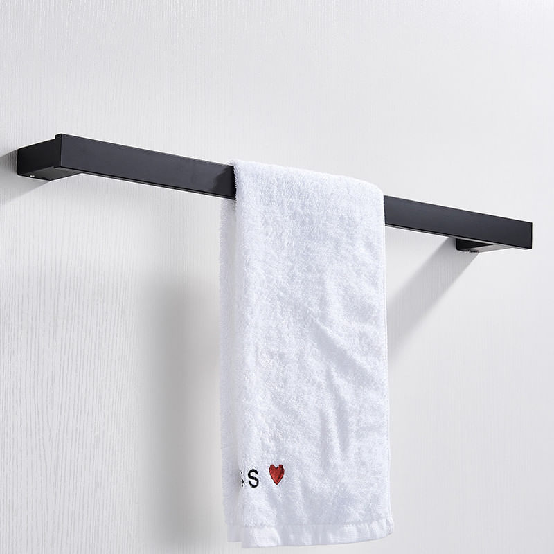 Casa si Gradina - Sanitare - Suporturi si accesorii baie - Suporturi baie - Set accesorii baie, Blackswan, Tip M1, 4 piese, model negru mat, dimensiune 61.5 cm - Infinity.ro