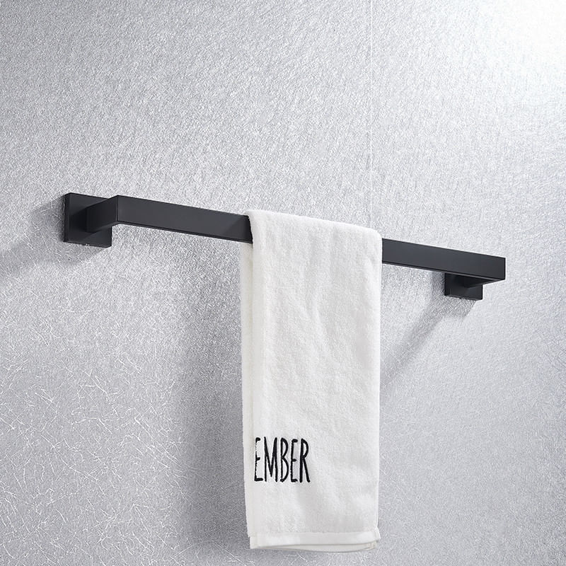 Casa si Gradina - Sanitare - Suporturi si accesorii baie - Suporturi baie - Set accesorii baie, Blackswan, Tip M5, 4 piese, model negru mat, dimensiune 60 cm - Infinity.ro