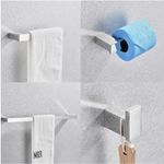 Casa si Gradina - Sanitare - Suporturi si accesorii baie - Suporturi baie - Set accesorii baie, Blackswan, Tip M3, 4 piese, model crom lucios, dimensiune 61.5 cm - Infinity.ro