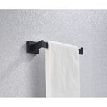 Casa si Gradina - Sanitare - Suporturi si accesorii baie - Suporturi baie - Set accesorii baie, Blackswan, Tip M5, 4 piese, model negru mat, dimensiune 60 cm - Infinity.ro