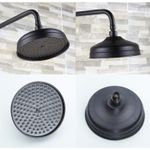 Casa si Gradina - Sanitare - Cazi si cabine de dus - Coloane si seturi de dus - Baterie dus, Blackswan, Tip M17.7 cu ceramica, model negru antichizat, dimensiune 20 cm - Infinity.ro
