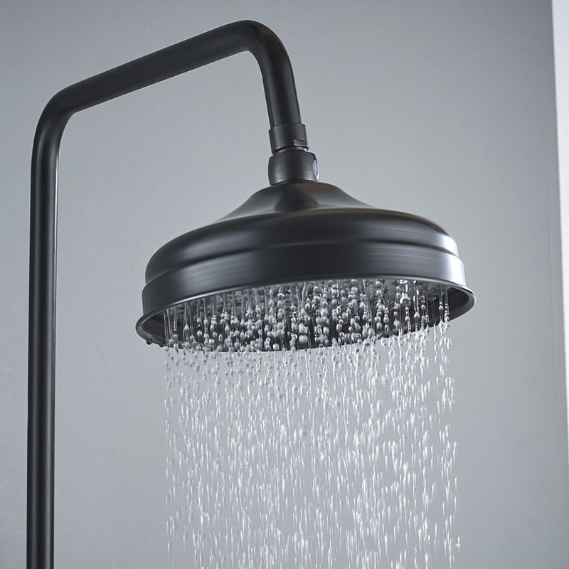 Casa si Gradina - Sanitare - Cazi si cabine de dus - Coloane si seturi de dus - Baterie dus, Blackswan, Tip M17.7 cu ceramica, model negru antichizat, dimensiune 20 cm - Infinity.ro
