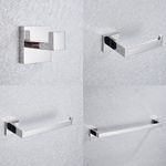 Casa si Gradina - Sanitare - Suporturi si accesorii baie - Suporturi baie - Set accesorii baie, Blackswan, Tip M7, 4 piese, model crom lucios, dimensiune 60 cm - Infinity.ro
