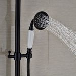 Casa si Gradina - Sanitare - Cazi si cabine de dus - Coloane si seturi de dus - Baterie dus, Blackswan, Tip M17.7 cu ceramica, model negru antichizat, dimensiune 20 cm - Infinity.ro