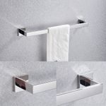 Casa si Gradina - Sanitare - Suporturi si accesorii baie - Suporturi baie - Set accesorii baie, Blackswan, Tip M7, 4 piese, model crom lucios, dimensiune 60 cm - Infinity.ro