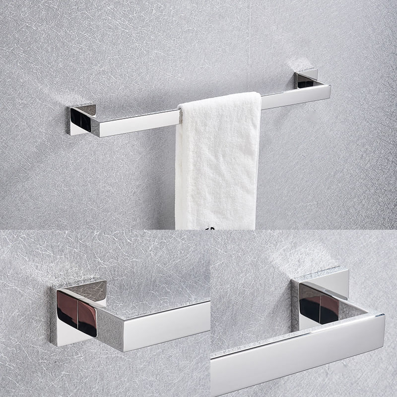 Casa si Gradina - Sanitare - Suporturi si accesorii baie - Suporturi baie - Set accesorii baie, Blackswan, Tip M7, 4 piese, model crom lucios, dimensiune 60 cm - Infinity.ro