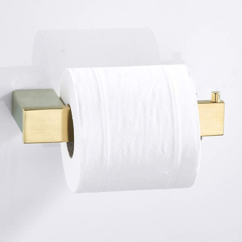 Casa si Gradina - Sanitare - Suporturi si accesorii baie - Suporturi baie - Set accesorii baie, Blackswan, Tip M2, 4 piese, model auriu mat, dimensiune 60 cm - Infinity.ro
