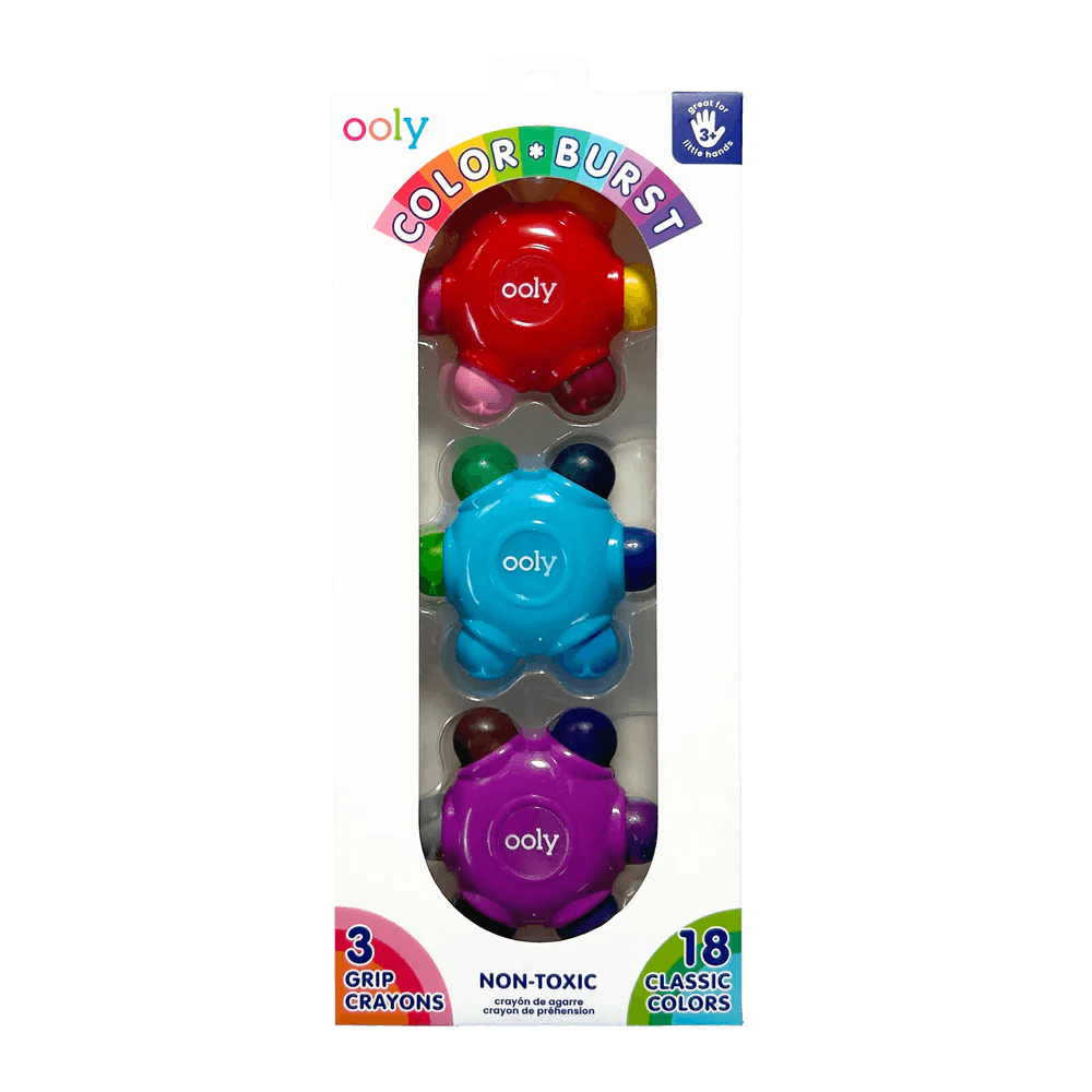 Set creioane cerate multicolore , set de 3   18 culori Grip Crayons