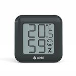 TV, Audio-Video si Foto - Optica, astronomie si metrologie - Meteorologie - Termometre Meteo - Termometru si higrometru digital de camera, ecran LCD, memorie, suport expandabil cu magnet, negru, AirBi SMILE BI1041 - Infinity.ro