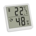 TV, Audio-Video si Foto - Optica, astronomie si metrologie - Meteorologie - Termometre Meteo - Termometru si higrometru digital de camera, cu magnet, alb, TFA 30.5059.02 - Infinity.ro