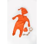 Fashion, accesorii si bijuterii - Copii - Imbracaminte copii - Treninguri si compleuri copii - Set 4 piese: bluza, pantaloni, caciulita si manusi din bumbac organic si modal - Rodie, BabyCosy (Marime: 6-9 luni) - Infinity.ro
