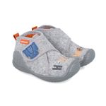 Fashion, accesorii si bijuterii - Copii - Incaltaminte copii - Slapi si papuci copii - Incaltaminte de interior Biomecanics ZAPATILLA LA WORLD, gri (Marime: 18 (10,8-11,5 cm)) - Infinity.ro