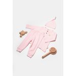 Fashion, accesorii si bijuterii - Copii - Imbracaminte copii - Treninguri si compleuri copii - Set 3 piese:bluza, pantaloni si caciulita Bamboo, roz, BabyCosy, 50% bumbac+50%bambus (Marime: 6-9 luni) - Infinity.ro