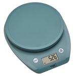 Electronice si Electrocasnice - Electrocasnice bucatarie - Mixere, tocatoare & roboti de bucatarie - Cantare de bucatarie - Cantar digital de bucatarie MOCHI cu display LCD, capacitate 5 kg, turcoaz, TFA 50.2007.20 - Infinity.ro