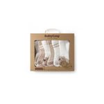 Fashion, accesorii si bijuterii - Copii - Lenjerie si pijamale copii - Sosete si dresuri copii - Set 6 perechi ciorapi nou-nascut, maro, BabyCosy (Marime: 6-12 Luni) - Infinity.ro