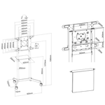 TV, Audio-Video si Foto - Accesorii TV si audio - Suporturi TV - Stand mobil de podea, Neomounts by Newstar NS-M1250BLACK, 37"-70", VESA - Infinity.ro
