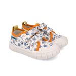 Fashion, accesorii si bijuterii - Copii - Incaltaminte copii - Sneakers si tenisi copii - Tenisi canvas cu monstruleti pentru copii Garvalin 252382, albi (Marime: 29 (18,2-18,7 cm)) - Infinity.ro