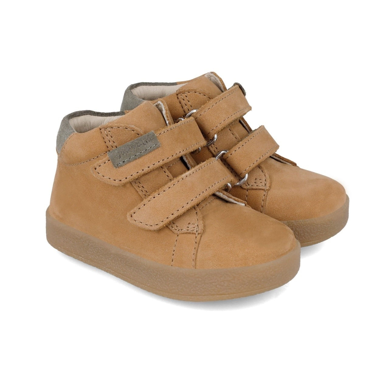 Ghete copii, piele naturala, maro, Garvalin (Marime: 21 (12,8-13,4 cm))