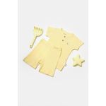 Fashion, accesorii si bijuterii - Copii - Imbracaminte copii - Treninguri si compleuri copii - Set tricou cu pantaloni Bamboo, galben, BabyCosy, 50%bumbac+50% bambus (Marime: 6-9 luni) - Infinity.ro