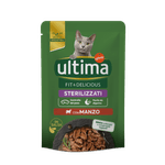Petshop - Hrana - Hrana pisici - Hrana umeda pisici - Hrana umeda pentru pisici adulte sterilizate ULTIMA CAT, cu vita, 85G - Infinity.ro