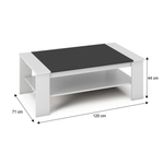Casa si Gradina - Mobilier - Mese si birouri - Masute de cafea - Masuta de cafea, alb/negru, BAKER - Infinity.ro