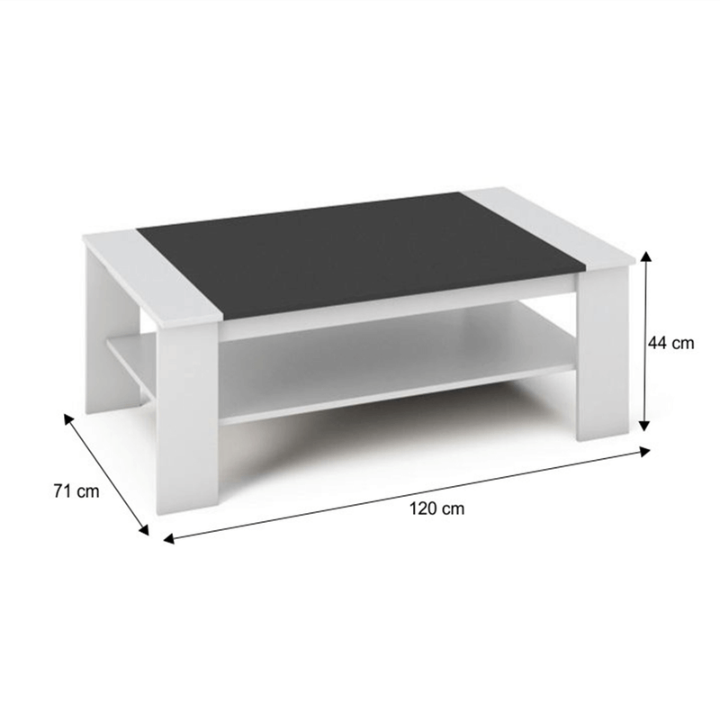 Casa si Gradina - Mobilier - Mese si birouri - Masute de cafea - Masuta de cafea, alb/negru, BAKER - Infinity.ro