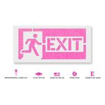 Casa si Gradina - Decoratiuni - DIY - Sabloane decorative pereti - Sablon Perete vopsire, tencuiala 0.7mm Exit Sign Refolosibil, model MXSP7231, 300 x 300 mm, 0.70mm - Infinity.ro