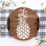 Casa si Gradina - Decoratiuni - DIY - Sabloane decorative pereti - Sablon Perete vopsire, tencuiala 0.7mm Pineapple Stencil Refolosibil, model MXSP7166, 600 x 600 mm - Infinity.ro