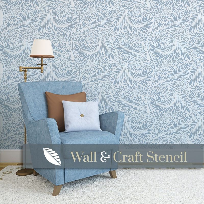 Casa si Gradina - Decoratiuni - DIY - Sabloane decorative pereti - Sablon 563x570x0.7mm Larkspur Refolosibil, model MXSP7008 - Infinity.ro