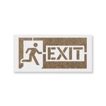 Casa si Gradina - Decoratiuni - DIY - Sabloane decorative pereti - Sablon Perete vopsire, tencuiala 0.7mm Exit Sign Refolosibil, model MXSP7231, 800 x 800 mm, 0.70mm - Infinity.ro