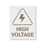 Casa si Gradina - Decoratiuni - DIY - Sabloane decorative pereti - Sablon Perete vopsire, tencuiala 0.7mm High Voltage Symbol Refolosibil, model MXSP7232, 800 x 800 mm, 0.70mm - Infinity.ro