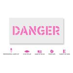 Casa si Gradina - Decoratiuni - DIY - Sabloane decorative pereti - Sablon Perete vopsire, tencuiala 0.7mm Danger Sign Refolosibil, model MXSP7238, 600 x 600 mm, 0.70mm - Infinity.ro