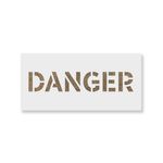 Casa si Gradina - Decoratiuni - DIY - Sabloane decorative pereti - Sablon Perete vopsire, tencuiala 0.7mm Danger Sign Refolosibil, model MXSP7238, 700 x 700 mm, 0.70mm - Infinity.ro