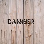 Casa si Gradina - Decoratiuni - DIY - Sabloane decorative pereti - Sablon Perete vopsire, tencuiala 0.7mm Danger Sign Refolosibil, model MXSP7238, 800 x 800 mm, 0.70mm - Infinity.ro
