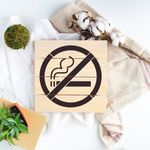 Casa si Gradina - Decoratiuni - DIY - Sabloane decorative pereti - Sablon Perete vopsire, tencuiala 0.7mm No Smoking Refolosibil, model MXSP7233, 500 x 500 mm, 0.70mm - Infinity.ro