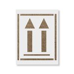 Casa si Gradina - Decoratiuni - DIY - Sabloane decorative pereti - Sablon Perete vopsire, tencuiala 0.7mm Up Arrow Refolosibil, model MXSP7239, 500 x 500 mm, 0.70mm - Infinity.ro