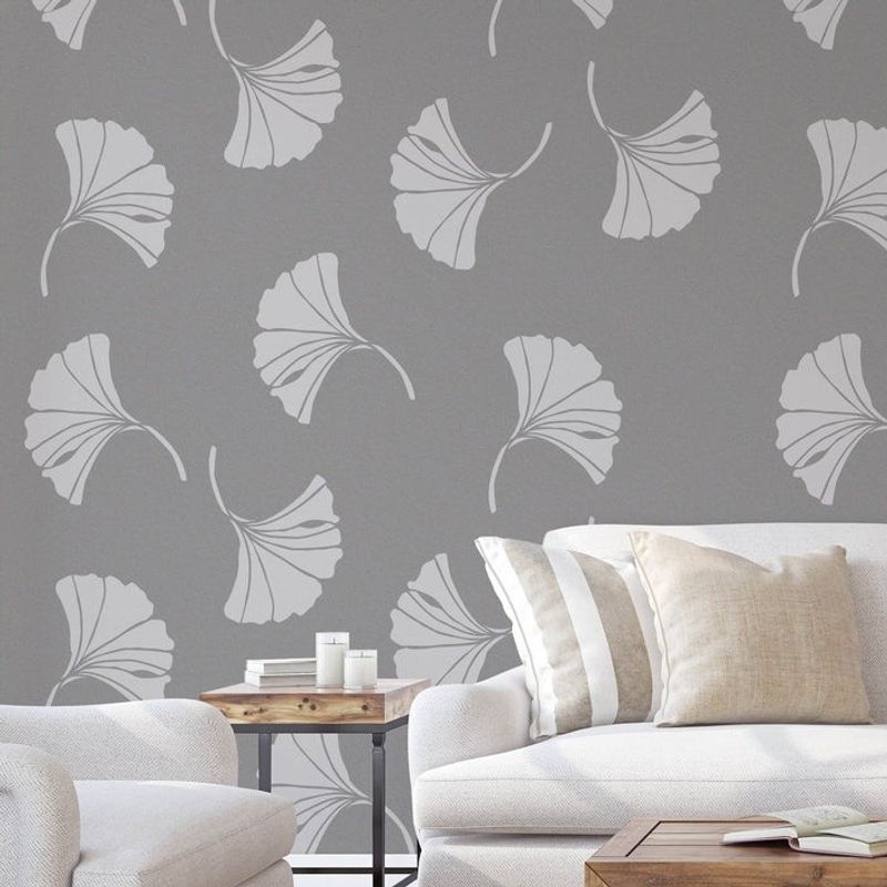 Casa si Gradina - Decoratiuni - DIY - Sabloane decorative pereti - Sablon 900x600x0.7mm Ginkgo Refolosibil, model MXSP7021 - Infinity.ro