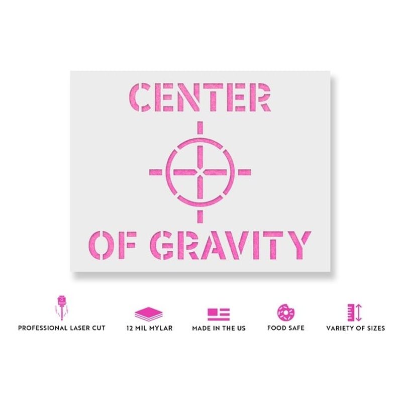 Casa si Gradina - Decoratiuni - DIY - Sabloane decorative pereti - Sablon Perete vopsire, tencuiala 0.7mm Center Of Gravity Refolosibil, model MXSP7234, 500 x 500 mm, 0.70mm - Infinity.ro